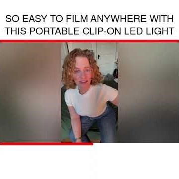 So Easy to film anywhere with this portable clip-on LED light