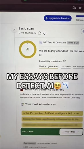 Be a smart writer not a hard writer #aitools #fyp #college #aiwriting #StudyTips