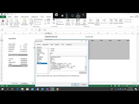 Price Modelling + Sensitivity Analysis on EBITDA