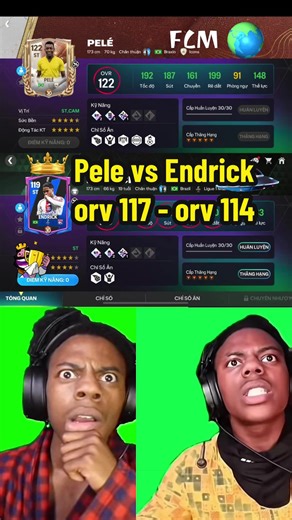 Ai mới là top 1 ST hiện tại trong game fc mobile 🤫🫨🫨🫨 Pele orv 117 so sánh full chỉ số bị lép vế trước Endrick orv 114 🙏🏻🥶 #gamefcmobile #game #fcmobile #logic #nhasangtaofcm