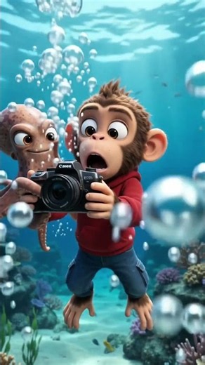 Something Stole Mickey’s Camera Underwater! 🐙📹
