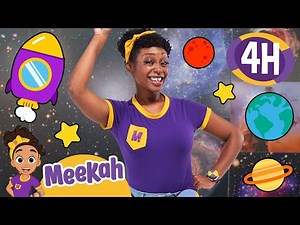 Meekah's Amazing Space Rocket Launch! | 4 HOURS OF MEEKAH! | Educational Videos for Kids