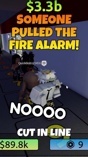 They kept pulling the fire alarm on me.. #roblox #robloxfunny #fyp