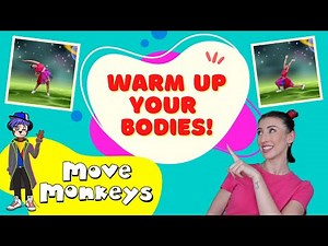 Warm Up Stretches for kids aged 6 to 12 year old | Move Monkeys