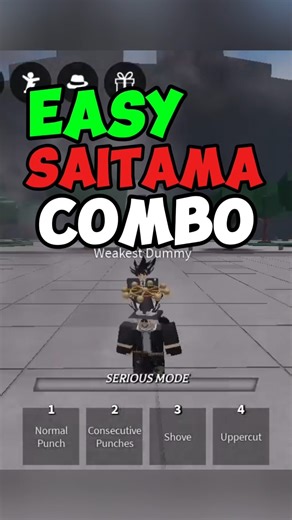 Easy Saitama Combo|The strongest battlegrounds