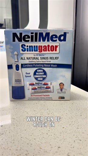 FOR REVIEW: christina perez - Sinugator Cordless Pulsating Nasal Wash - Blue