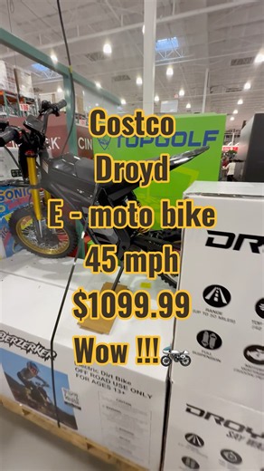 Droyd Berzerker ⚡ Electric Dirt Bike, Ages 13+ 45 mph - costco September 2026