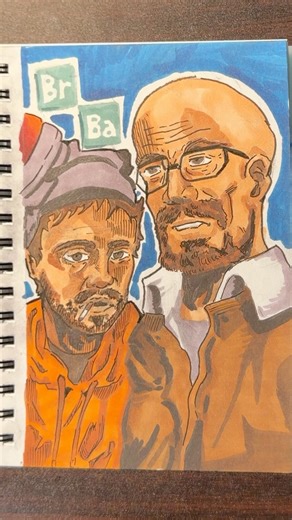 How to Draw Breaking Bad #breakingbad #walterwhite #art #drawing #fyp