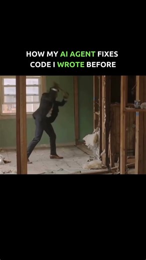 how ai agent fixes code i wrote earlier | #sarcastic #programmingmemes #memes #programminghumour