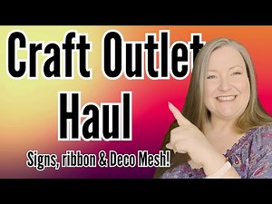New Craft Outlet Haul Wreath Making Supplies Summer Father's Day Fall Halloween & Christmas