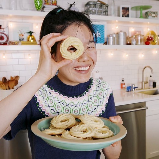 These Brown Butter Butter Cookies are melt in your mouth good. Full recipe: http://dlsh.it/BxFrVvO | Delish