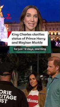 King Charles writes letter to clarify Prince Harry and Meghan Markle's status as non-working royals