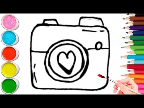 How to Draw Digital Camera | Easy Kids Art Tutorial |Child Art 🐋🌈🎨