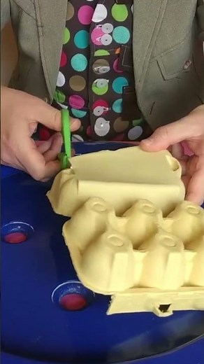 Egg Carton Rectangle Make! #Shorts
