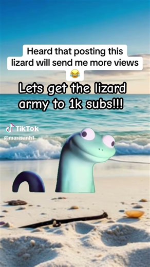We are quite close to 1k. Join the lizard army #shorts #fyp #funny #viral