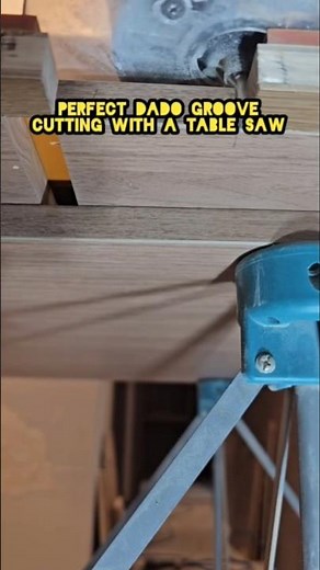 Perfect Dado Groove Cutting with a Table Saw