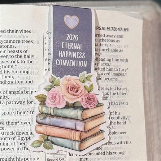 BOOKMARKS! 2026 Eternal Happiness Convention Souvenier Bookmarks (set of 5) - Etsy