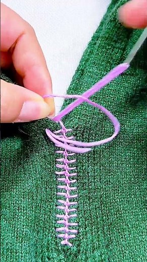 Seam stitching technique for joining two pieces of fabric—simple and practical! 🧵✨#shorts#SewingTips