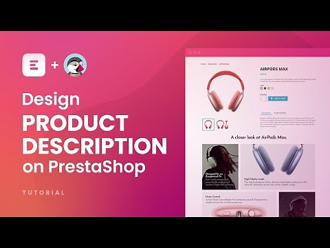 How to design product description on PrestaShop with Creative Elements - Elementor based pagebuilder