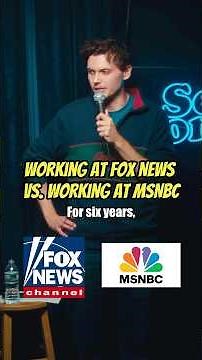 Fox News vs. MSNBC | Jonathan van Halem #politicalcomedy #dailyshow #standupcomedy #jokes #msnbc