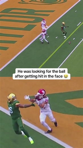 Houston DB Takes a Hard Hit During College Football Game
