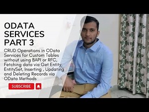 3. CRUD Operations in OData Services for Custom Tables without using BAPI