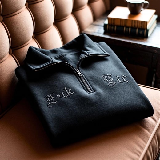 F*ck Ice Embroidered Tone-on-tone Quarter Zip Sweatshirt, Abolish Ice Embroidery Shirt,proimmigration Tee,anti Ice Shirt,no Human is Illegal - Etsy