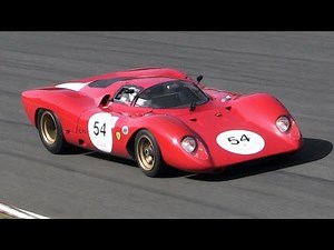 Ferrari 312 P Berlinetta in action at Monza Circuit: 11,000 rpm 3.0L V12 Engine Sound!