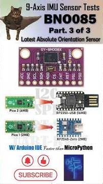 BNO085 IMU Sensor Test Part. III #bno085 #arduino #raspberrypi #rp2350 #rp2040 #i2c #uart #spi