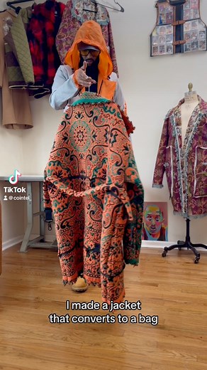 1of1 “Accent” Trench Coat n Tote by Cointel™️🎃♻️ | Bryce LeMay