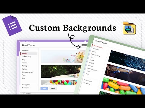 How to add background Image Google Forms (form design tips)