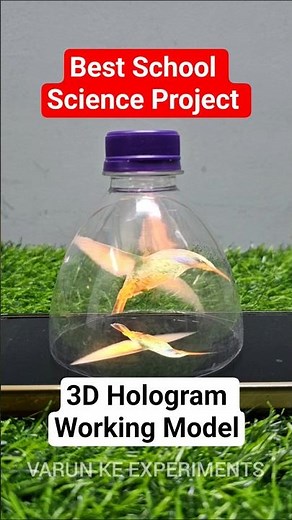 Science Project Working Model | 3 D Hologram #3dhologram #science #project #shorts #trending #school