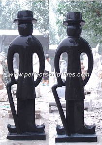 Indoor Outdoor Decorative Carved Stone Statue Marble Carving Abstract Modern Art Sculpture (SY-A033)