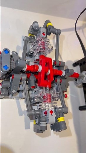 Boxer Lego engine using new camshaft and cam follower system #lego #legoengine #engine