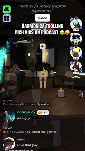 Harmonica Trolling Rich Kids in Roblox