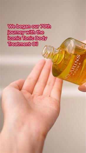 Create an at-home spa with aromatherapeutic treatments for every inch of skin. Clarins’ holistic vision for body and mind since 1954 ❤️ Discover Clarins skincare at www.Clarins.com or visit our stores. #Clarins #ClarinsTonicBodyTreatmentOil #TonicBodyTreatmentOil | Clarins