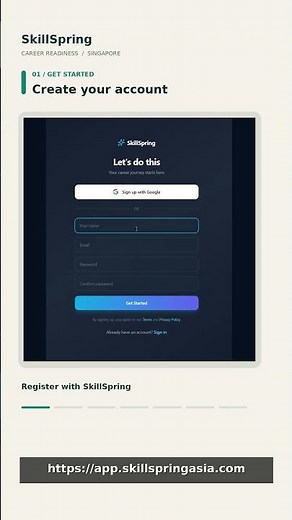 From Resume to Singapore Role Matches | SkillSpring Quick Start