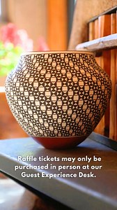 🎟️ Enter to win a one-of-a-kind handmade Acoma pottery piece by the talented Florinda “Flo” Vallo! This stunning polychrome clay pot features intricate geometric designs and is crafted entirely from natural materials. 🌾✨ Raffle tickets are just $5 and can be purchased in person only at the Guest Experience Desk. 🏷️ All proceeds support our Cultural Programming 🌿🎭 — help preserve and celebrate Indigenous culture! 🗓️ Last day to purchase tickets is April 30th — don’t miss your chance to own 