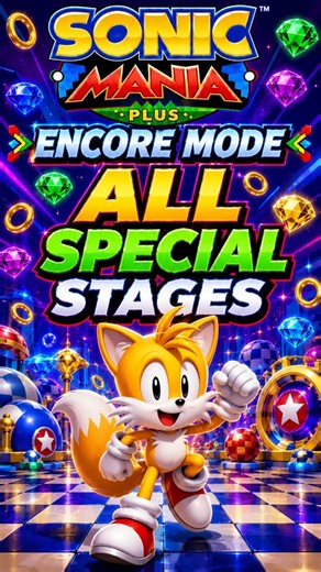 Sonic Mania Plus Encore Mode All Character All Special Stages - (2018) [Steam] [Index 038]