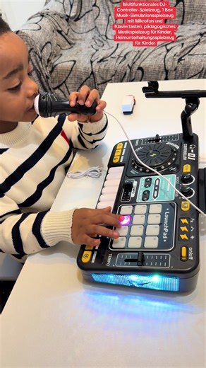 Multifunctional DJ Controller Toy, 1 Box Music Simulation Toy with Microphone & Piano Key, Educational Music Toy for Kids, Home Entertainment Toy for Kids #djcontrollertoy #djcontroller #multifunctionaldjcontrollertoyforkids #newyearnewme #winterdeals