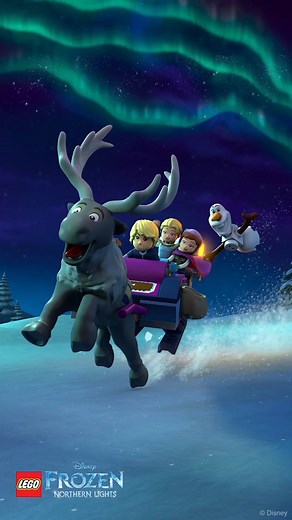 A LEGO Frozen Northern Lights adventure is written in the skies! (🎨: DisneyFrozen on Instagram) | Disney