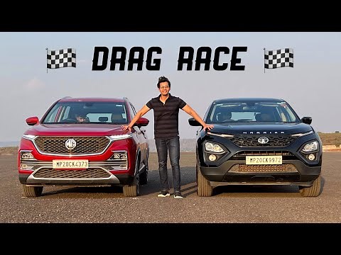 Drag Race - Harrier Dark Edition VS MG Hector ( Very Shocking Results 😱 )