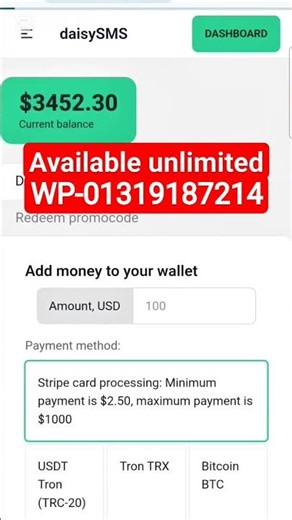 📲 Unlock Daisy SMS Unlimited Loads Now! #fakedollar #dollarload #dollartips