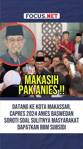 Visiting Makassar, Anies Baswedan Highlights Public Struggles in Accessing Subsidized Fuel #makas...