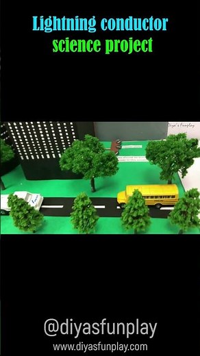 lightning conductor project model shorts - #shorts #scienceproject #diy #diyproject