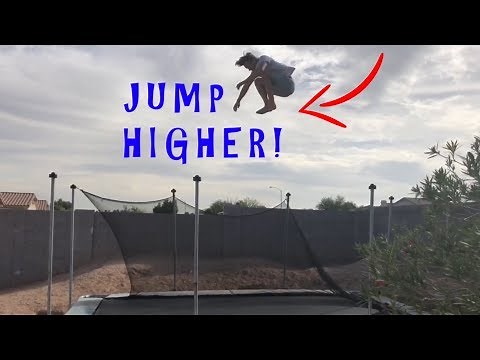 How To Jump Higher On A Trampoline Easy!