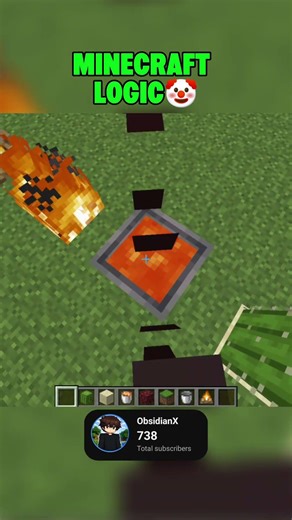 Minecraft Logic: Lava Can’t Break It… But Cactus Can?! 🌵#minecraftlogic #minecraftfacts