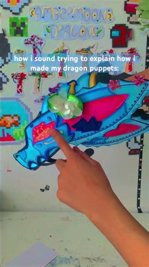 Imma turn u into a pressed shape #paperdragonpuppet #Ambermoondragons #dragon #art #sunsetsigma #lol
