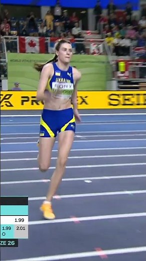 Mahuchikh wins ANOTHER gold at the #worldindoorchamps with 2.01m