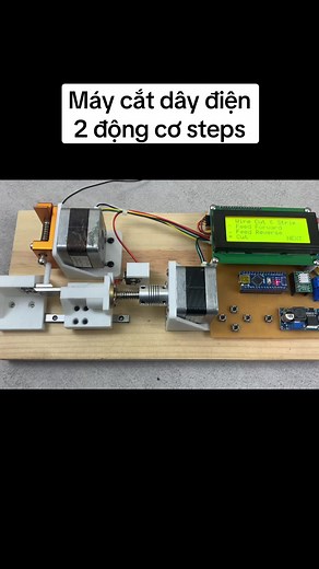 Electric Wire Cutting Machine with Dual Step Motors
